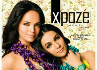 Aamina Sheikh and Humaima Malick’s sexy floral cover shoot for Xpoze.