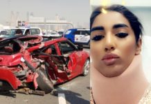 Mathira injured in an ugly car accident in Dubai on New Year’s Eve Mathira Accident