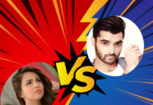 Ushna Shah and Omayr Waqar got into a nasty Instagram feud last night ushna shah Omayr Waqar fight