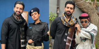 Amar Khan Unveils Hilarious Cop Avatar In Upcoming Telefilm With Muneeb Butt